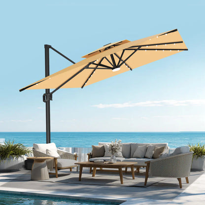 Parasoléa® - Parasol solaire orientable à Led