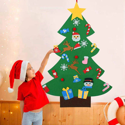 MagiNoël® - Jeu de Décoration d'Arbre de Noël en feutre pour enfants
