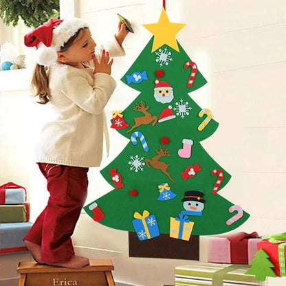MagiNoël® - Jeu de Décoration d'Arbre de Noël en feutre pour enfants