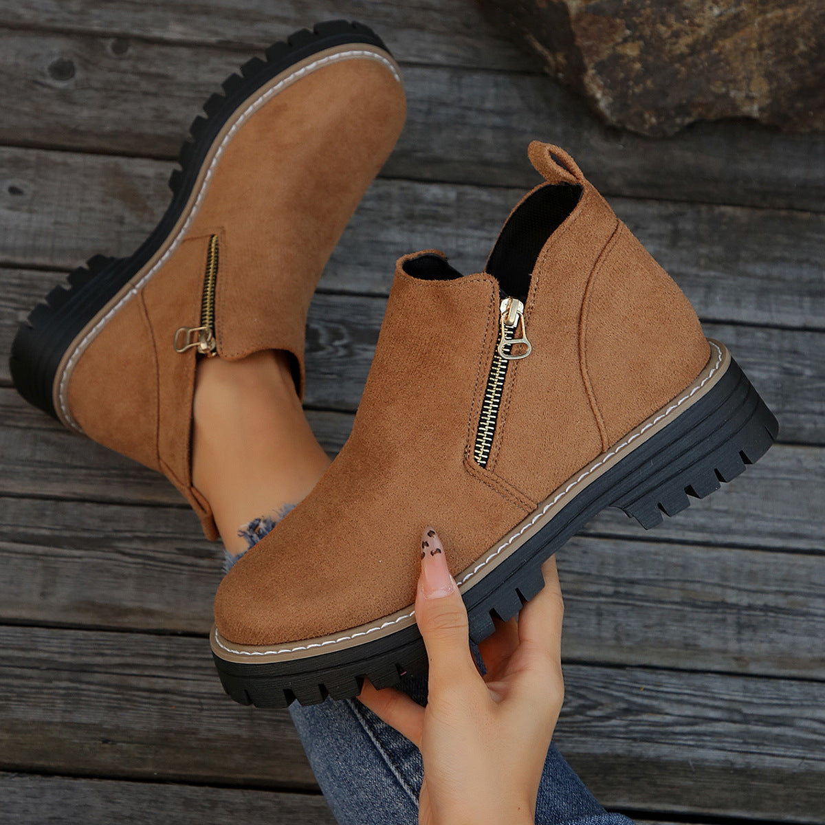Zippée® - Bottines imperméables pour femmes