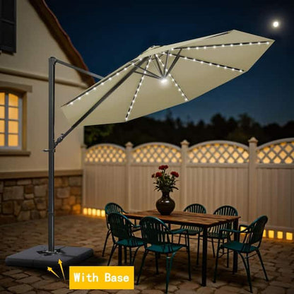 Parasoléa® - Parasol solaire orientable à Led