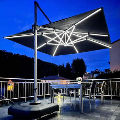 Parasoléa® - Parasol solaire orientable à Led