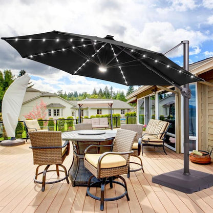 Parasoléa® - Parasol solaire orientable à Led